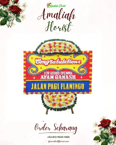 Bunga Papan Congratulation di Kebobang